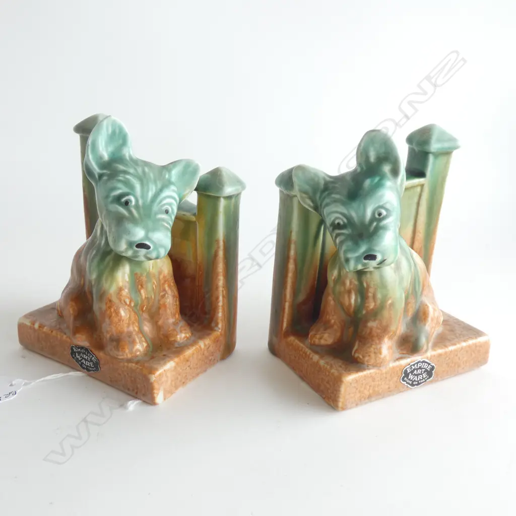A pair of Empire Ware bookends Image 1++